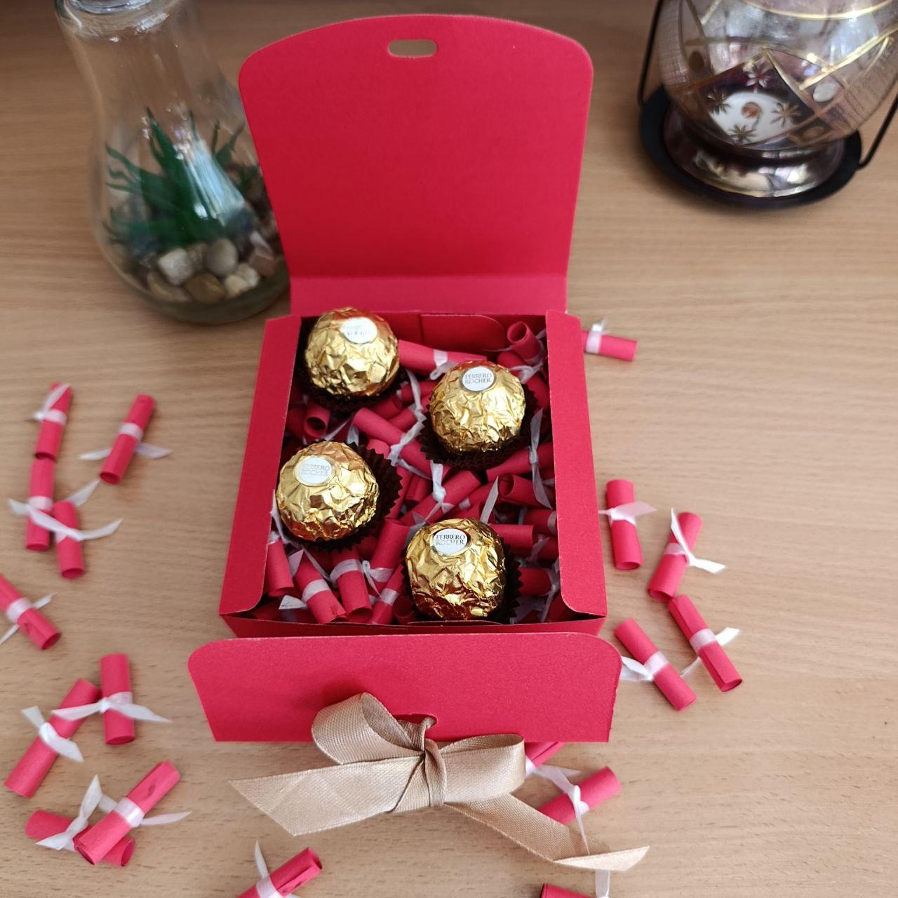 Подарочный бокс для с девушкой конфеты Ferrero и 101 причина почему я тебя люблю (ar305)