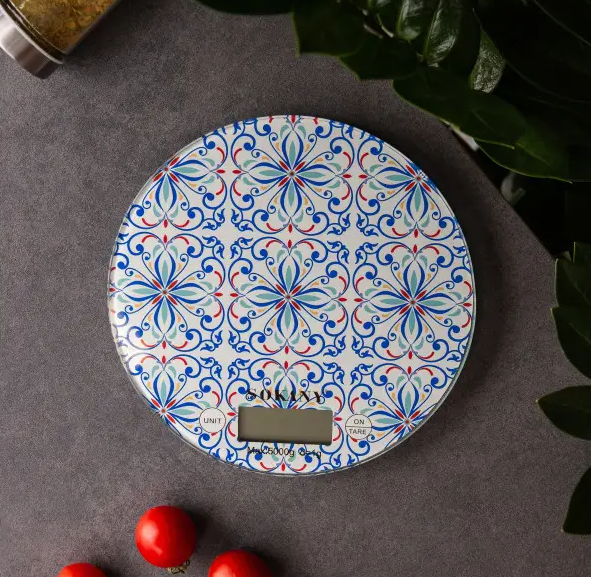 Весы кухонные электронные Sokany SK-19023 с плоской платформой до 5 кг Синий (SK-19023BL) - фото 4 Весы кухонные электронные Sokany SK-19023 с плоской платформой до 5 кг Синий (SK-19023BL) - фото 4