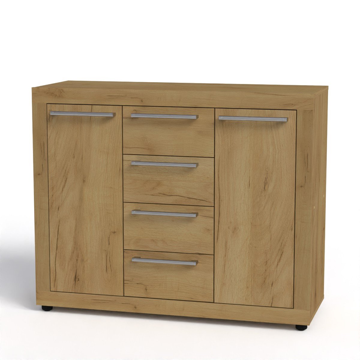 Комод Компаніт МГ 1 Тумба 3 110х40х90 см Дуб крафт золотой (16630)