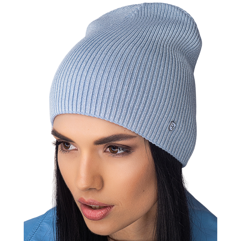 Шапка жіноча Leks ВЕГАС вовняна подвійна без відвороту подовжена рубчик One size Небесний (121022) - фото 1 Шапка жіноча Leks ВЕГАС вовняна подвійна без відвороту подовжена рубчик One size Небесний (121022) - фото 1