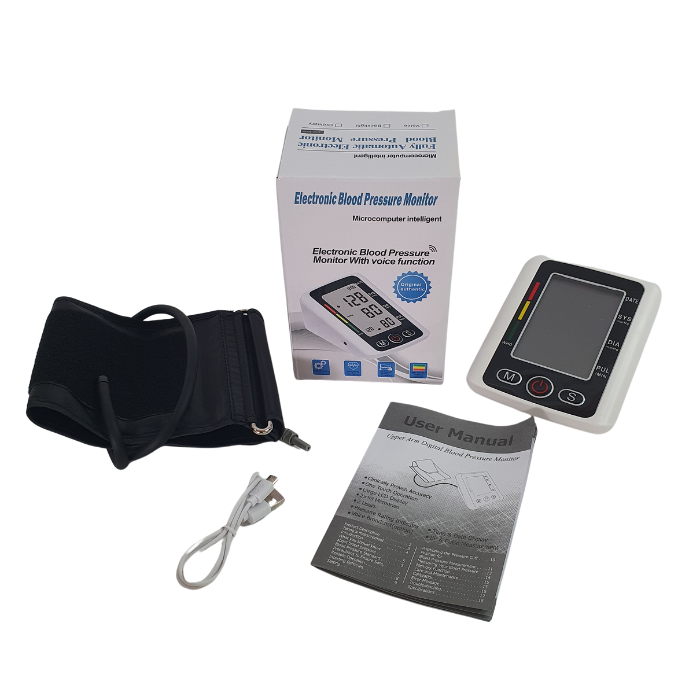 Тонометр плечевой Electronic Blood Pressure Monitor KM-210 автоматический с дисплеем (EBPM-01-White) - фото 10