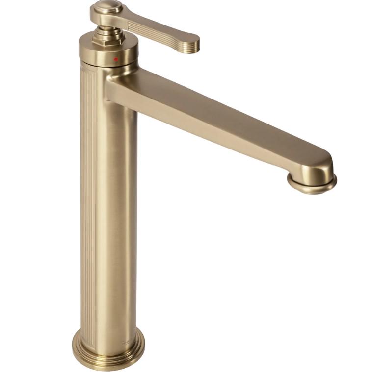 Смеситель для умывальника REA Monaco REA-B4212 высокий однорычажный Золотой (230382)