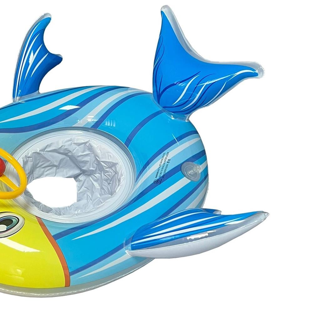 Коло дитяче надувне для плавання Рибка 72x63 см Жовто-Блакитний - фото 7 Коло дитяче надувне для плавання Рибка 72x63 см Жовто-Блакитний - фото 7