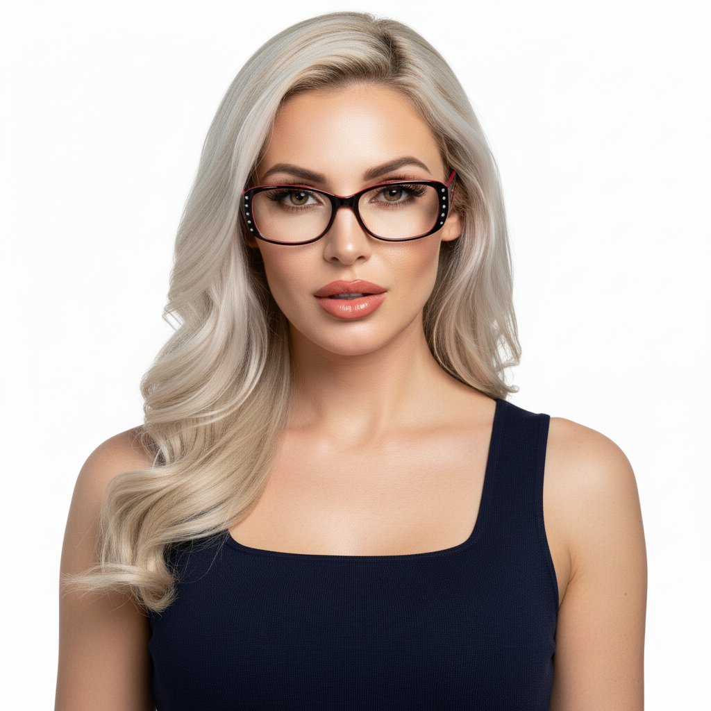 Очки женские с прочной пластиковой оправой для чтения плюс С1+2.5 (2701)