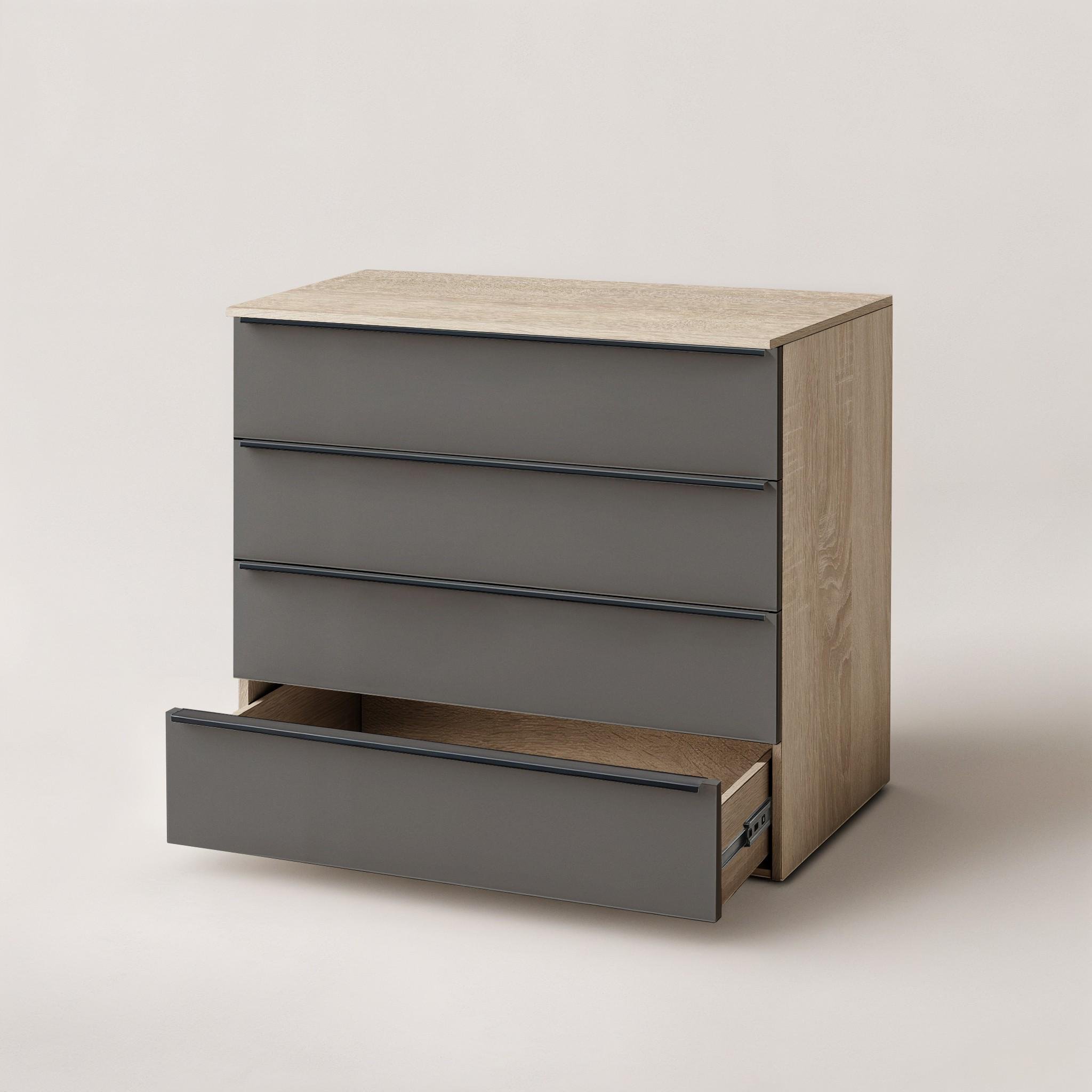 Комод на 4 шухляди FTX-4 1000х544х1014 мм Дуб Сонома/Антрацит - фото 3 Комод на 4 шухляди FTX-4 1000х544х1014 мм Дуб Сонома/Антрацит - фото 3