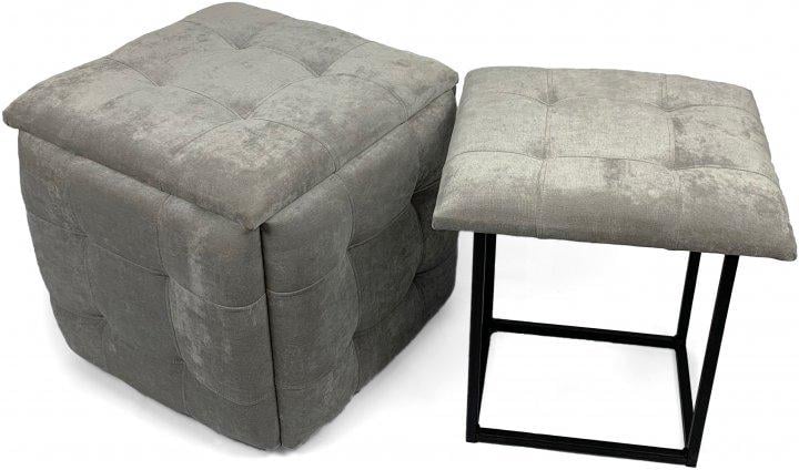 Пуф трансформер Luxury KADIS 5в1 Светло серый (9356729) - фото 4 Пуф трансформер Luxury KADIS 5в1 Светло серый (9356729) - фото 4