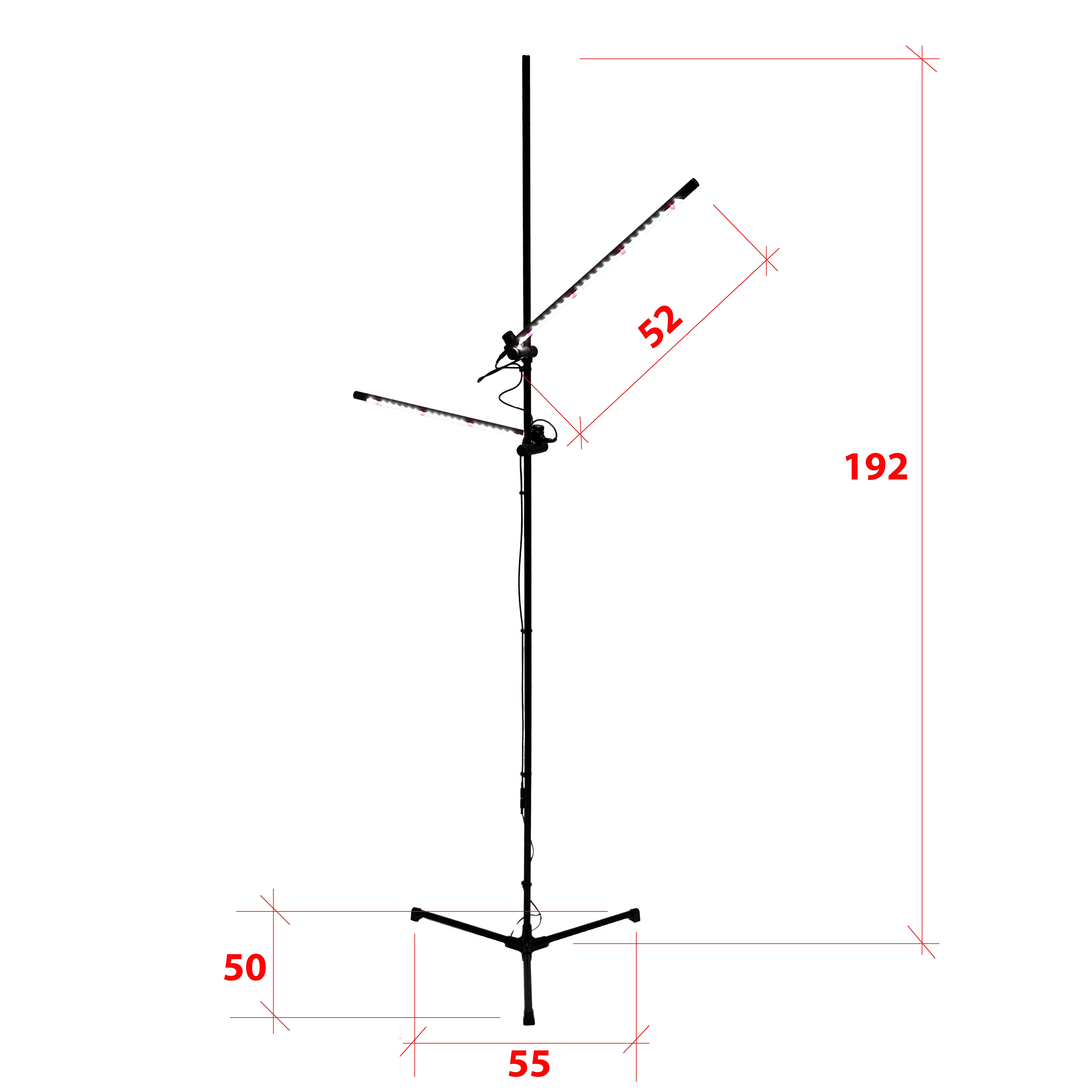 Фітосвітильник із двома лампами повного спектру IO-2 Long для високих до 2 м рослин (27834427) - фото 7
