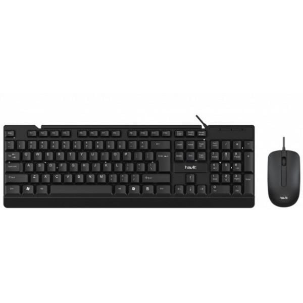 Комплект (клавиатура и мышь) Havit HV-KB272CM Black (HV-KB272CM, black)