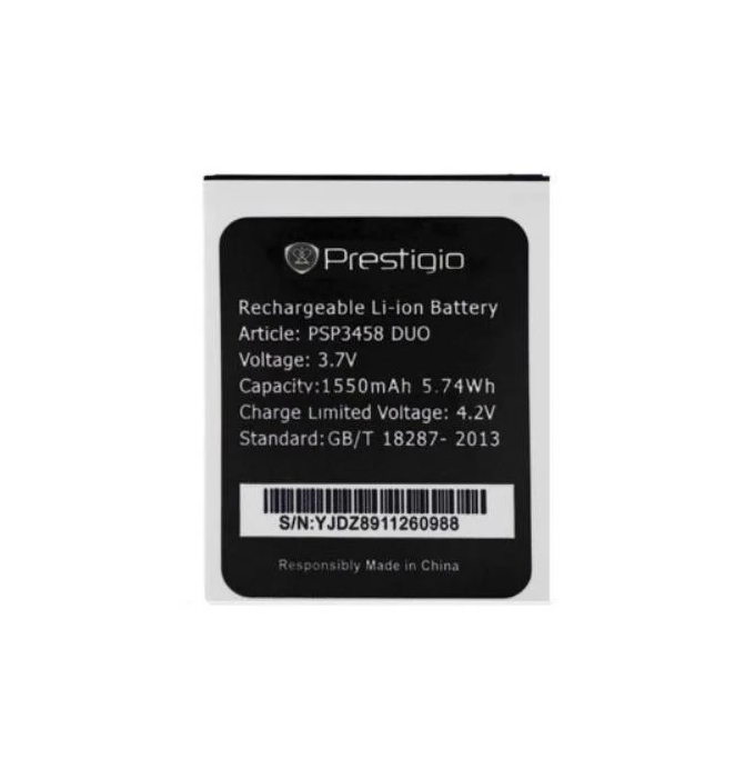 Аккумулятор для телефона Prestigio Wize PSP3458 DUO 1550 mAh (000021634)