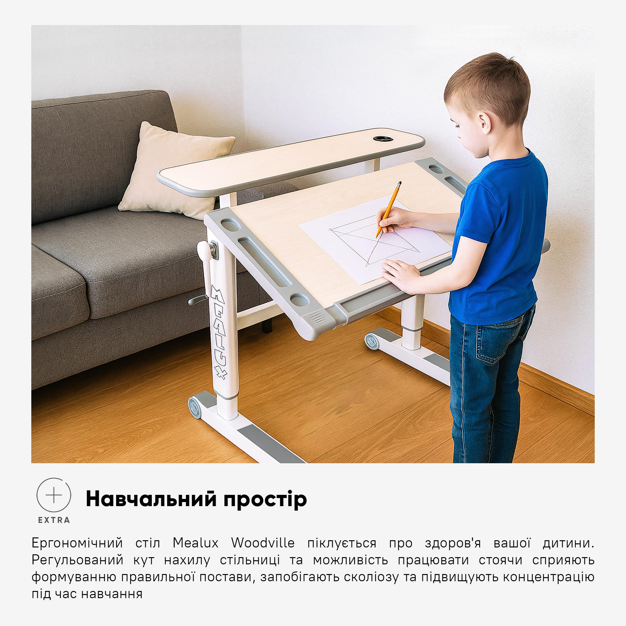 Стіл дитячий Mealux Ergowood M TG Energy Multicolor (BD-800 TG/MC Energy) - фото 11 Стіл дитячий Mealux Ergowood M TG Energy Multicolor (BD-800 TG/MC Energy) - фото 11