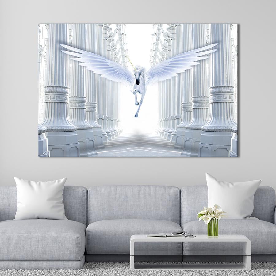 Малюнок на полотні інтер'єр МІСЬКИЙ КНИ ПЕГА 51х34 см (184-1)