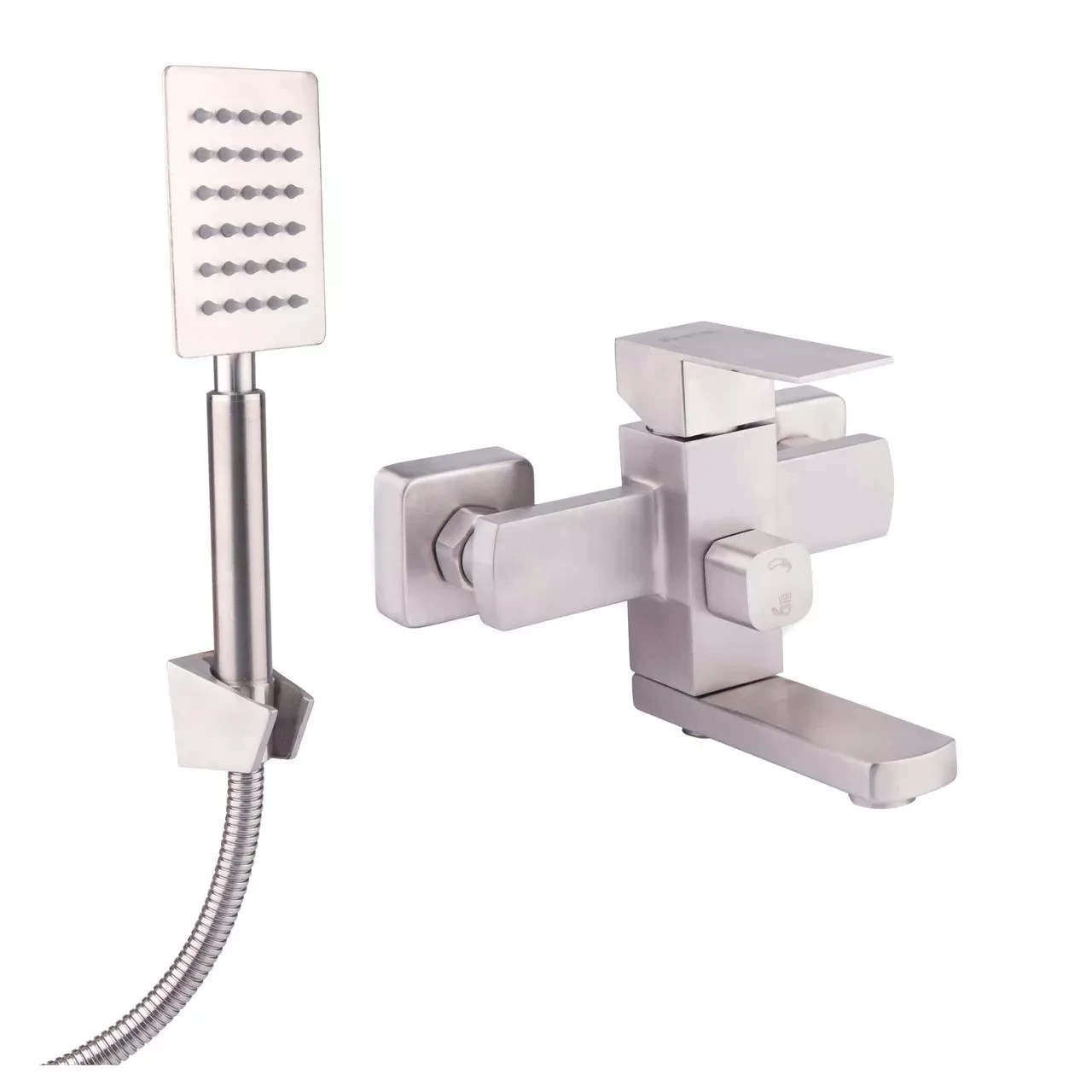 Смеситель для ванны Wezer PRO3-02 с душевым гарнитуром Сатин (2465589337) Смеситель для ванны Wezer PRO3-02 с душевым гарнитуром Сатин (2465589337)