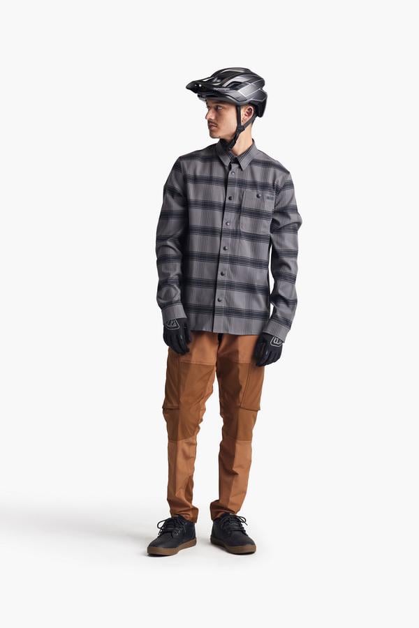 Сорочка TLD Grind Flannel Stripe S Carbon (827260002) - фото 7