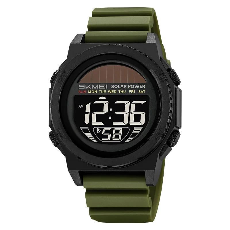 Наручний годинник Skmei 2358AG Solar Power Army Green (29425181)
