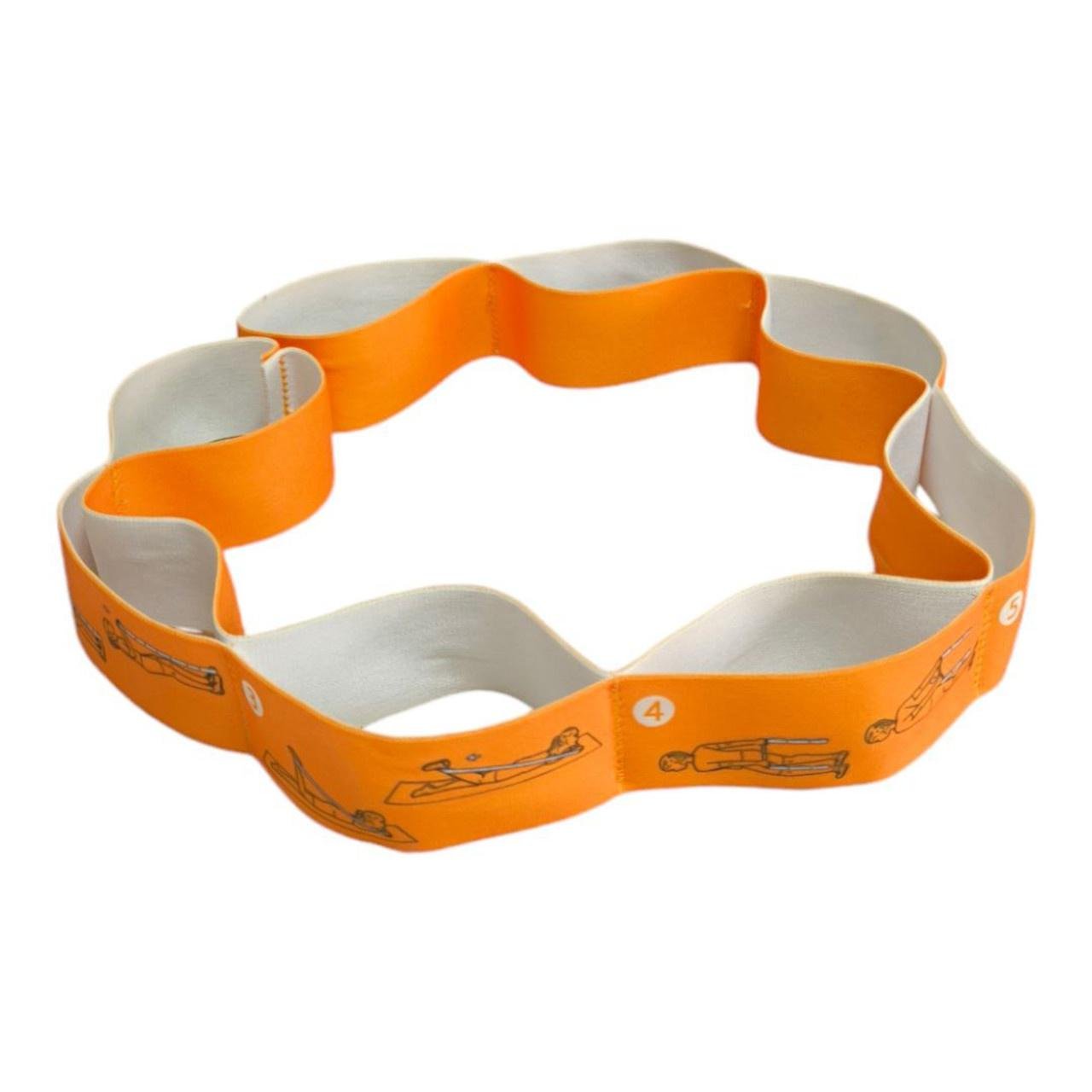 Еспандер-стрічка RollerUA еластичний сегментований з 8 петлями Orange - фото 1 Еспандер-стрічка RollerUA еластичний сегментований з 8 петлями Orange - фото 1