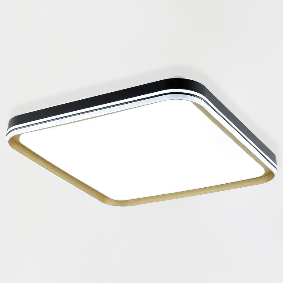 Люстра світлодіодна ESLLSE GABO S 90 Вт 505x505x85 мм Чорно-золотий (27712923)