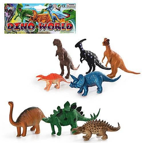 Игрушечный набор фигурки динозавры 283 8 шт. 15 см (3169)
