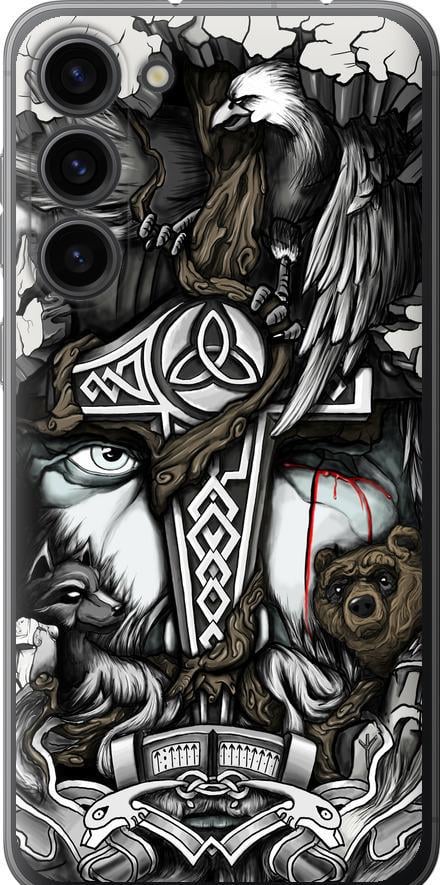 Чехол на Samsung Galaxy S23 Plus Тату Викинг (4098u-2905-42517)