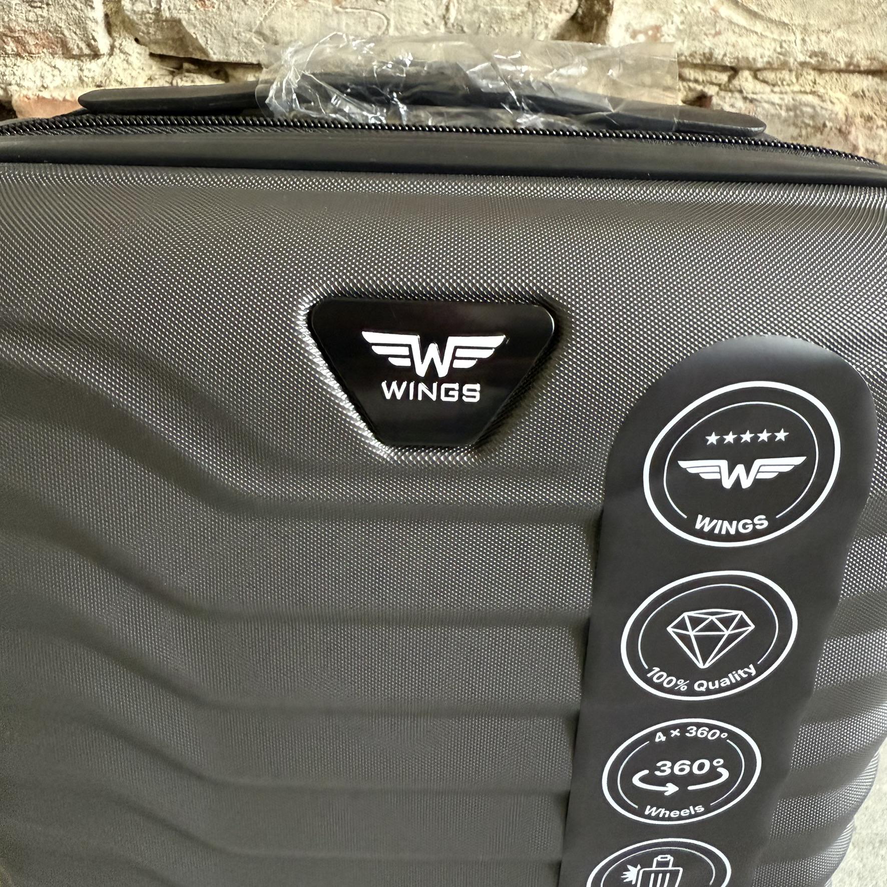 Мини-чемодан Wings PEA01 дорожный XXS Графитовый (26630748) - фото 5