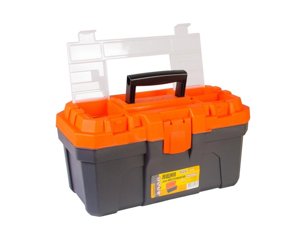 Скриня для інструментів з пластиковими замками 16" 410х230х205 мм - фото 2