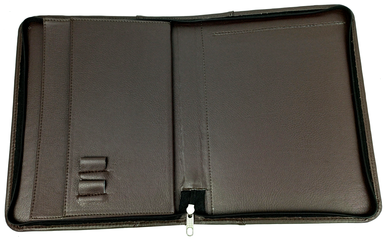 Папка мужская Exclusive деловая для документов из экокожи Темно-коричневый - фото 3