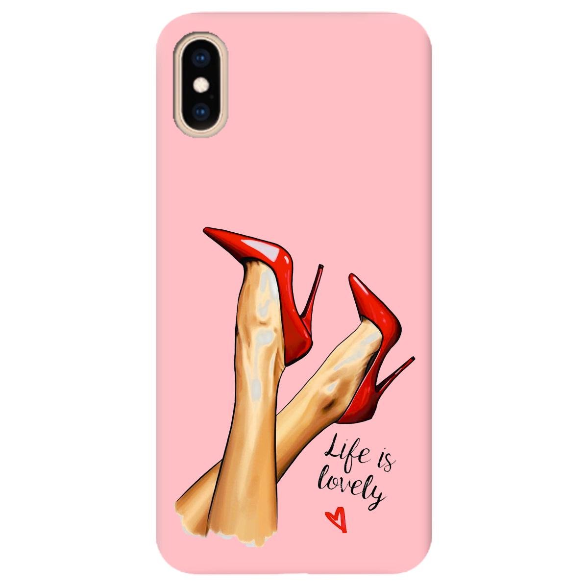 Силиконовый чехол Zorrov для Apple iPhone XS - Lovely (11170070252112786)