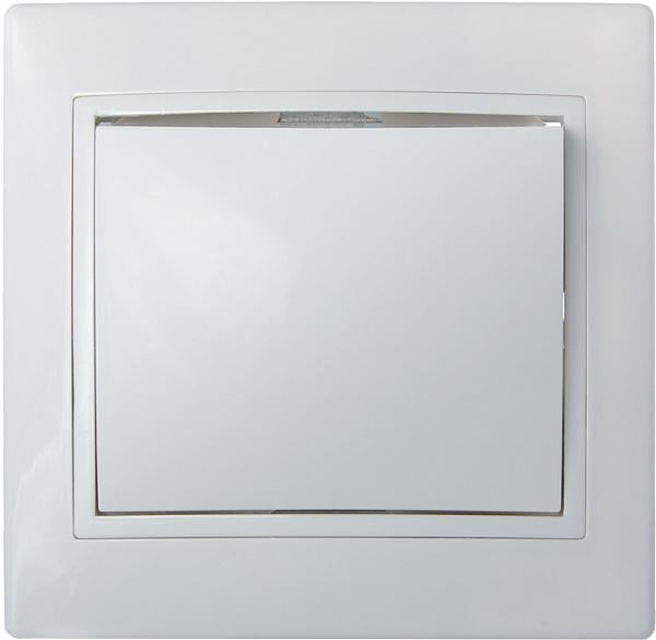 Выключатель АСКО-УКРЕМ FL 1-клавишный Белый (BBсб10-1-0-Fl-W)