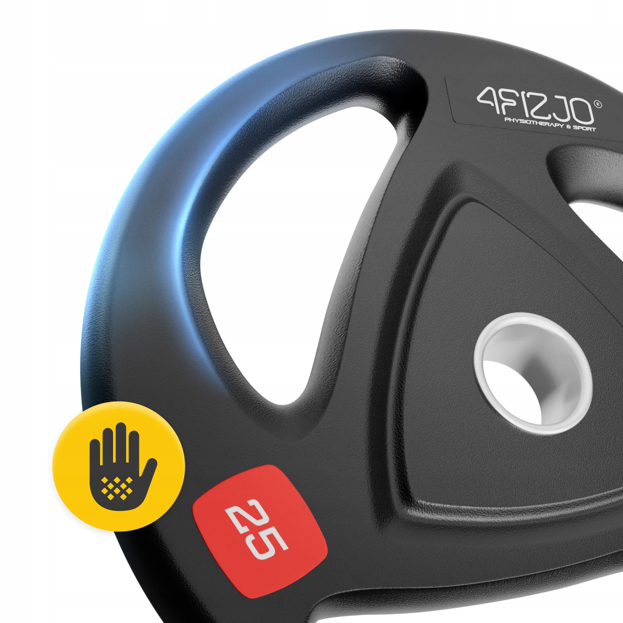 Диск олімпійський 4fizjo металевий/прогумований 1 шт. 25 кг 51 мм Black (P-5905973401302) - фото 6 Диск олімпійський 4fizjo металевий/прогумований 1 шт. 25 кг 51 мм Black (P-5905973401302) - фото 6