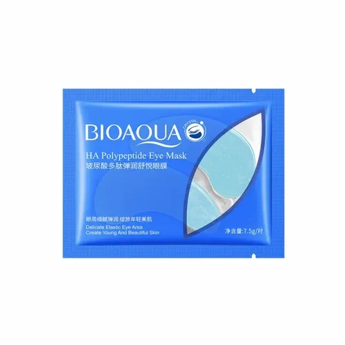 Патчи под глаза гидрогелевые с экстрактом гиалуроновой кислоты и пептидами Bioaqua Hyaluronic Acids Peptides 7 г (2571)