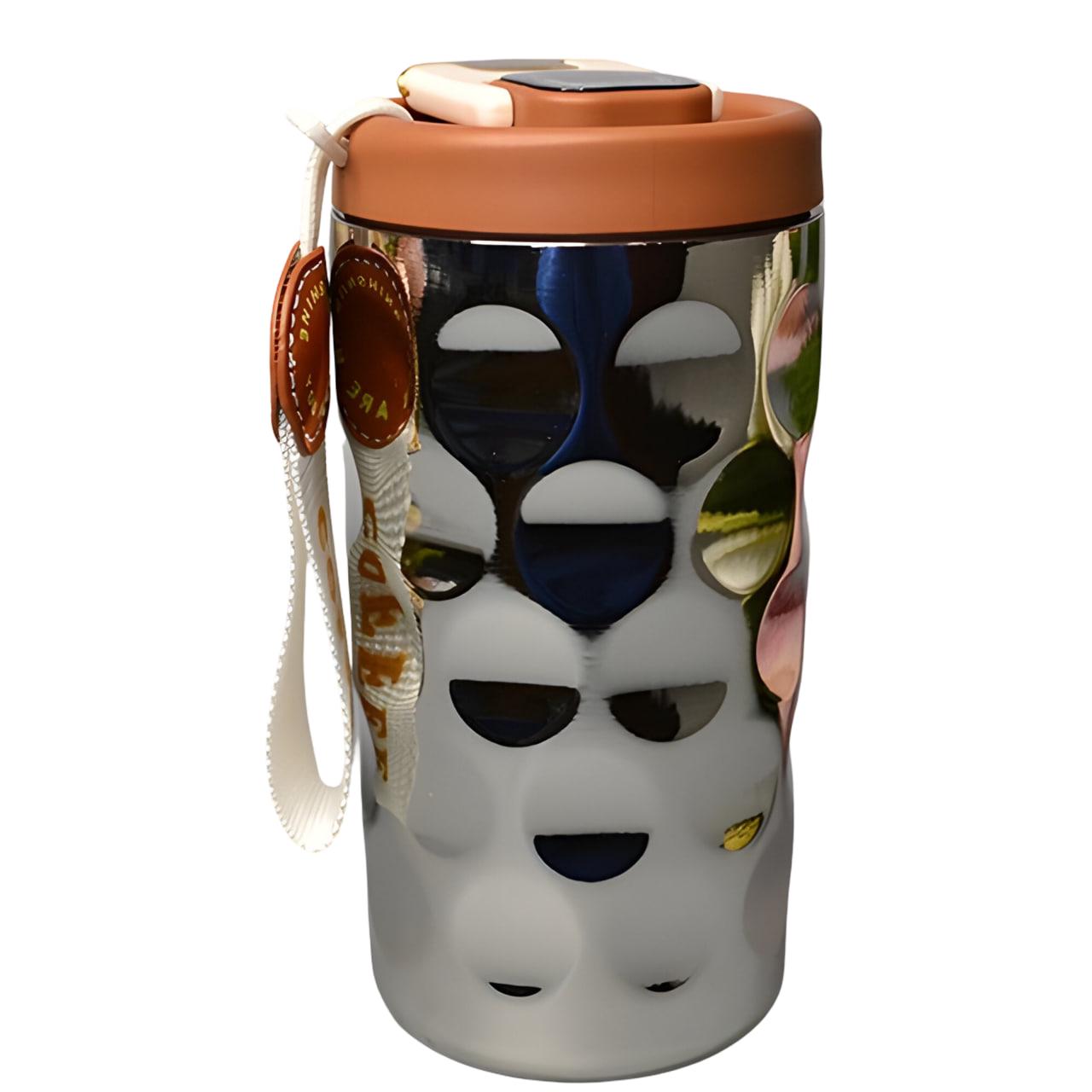 Термочашка с дисплеем температуры 410 мл Серый (BC-0376)