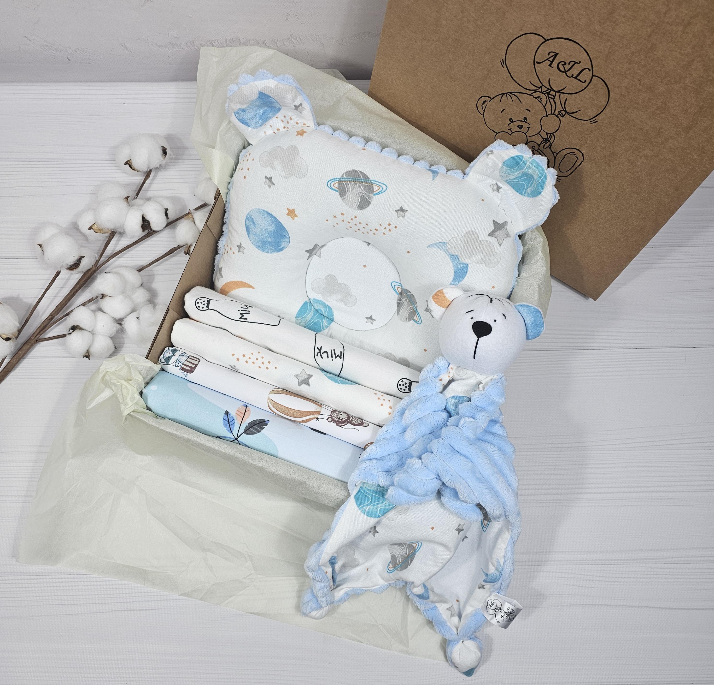 Подарочный набор с комфортером A.L.Babybox Космические сны (NA 27984560)