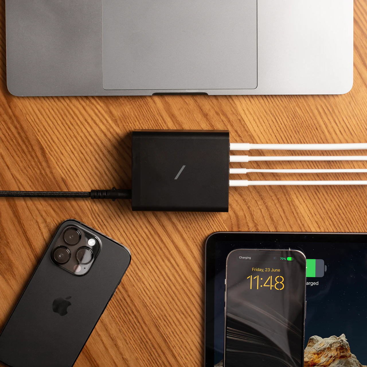 Сетевое зарядное устройство Native Union Fast GaN Charger PD 140W Desktop USB-C 4-Port Black (FAST-PD140-BLK-E - фото 9