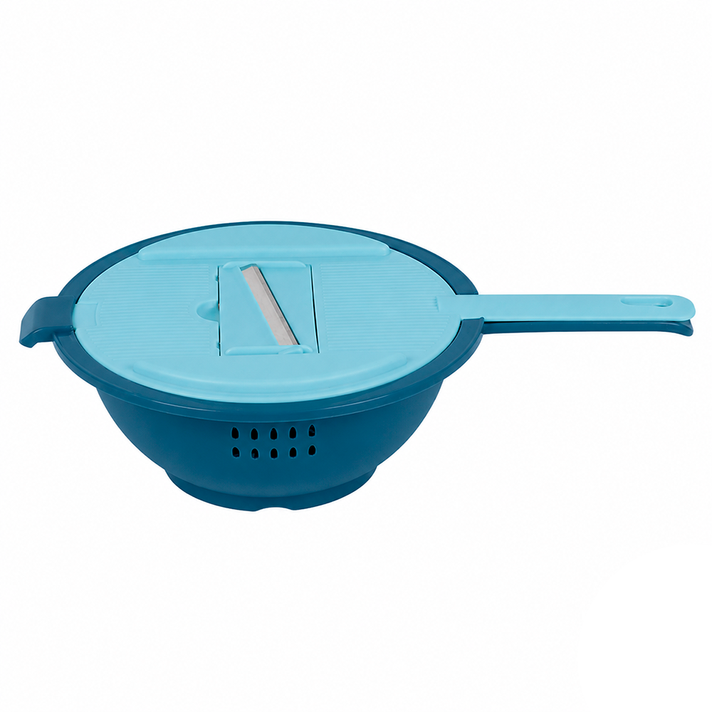 Терка-овочерезка Stenson R89018 с дуршлагом 28х17,5 см Blue (36521848) Терка-овочерезка Stenson R89018 с дуршлагом 28х17,5 см Blue (36521848)