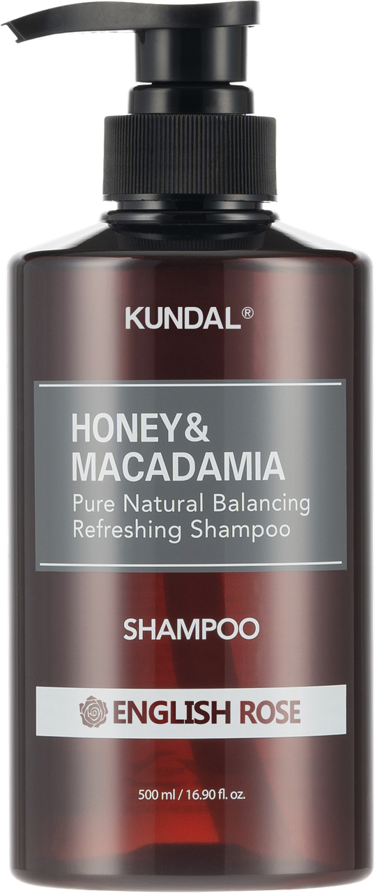 Шампунь натуральный парфюмированный Kundal Honey & Macadamia English Rose 500 мл