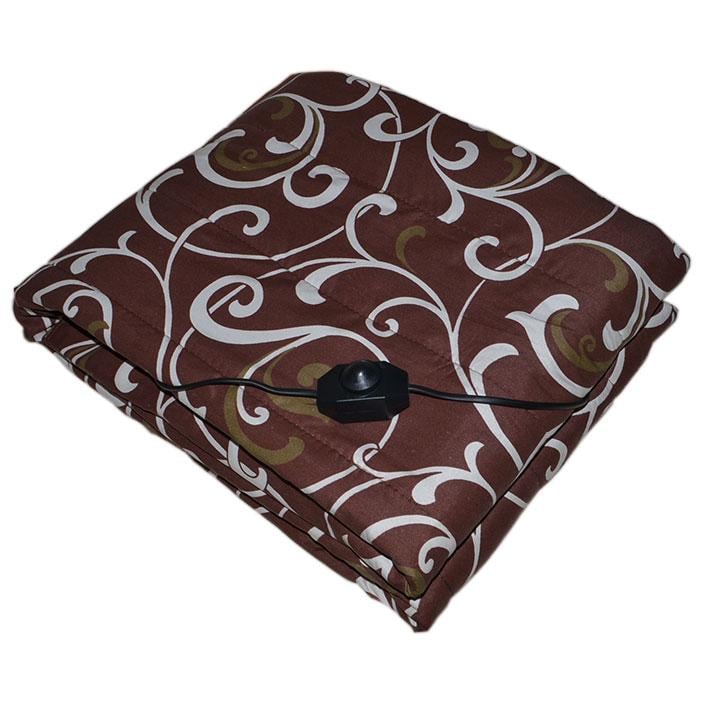 Электропростынь Shine EK-1/220 с узором 100х157 см Коричневый (2201)