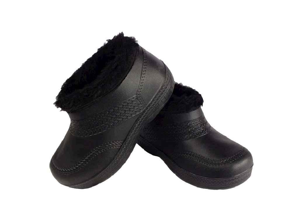 Калоші Verona на хутрі жіночі Пінка р. 36 Чорний (581903)