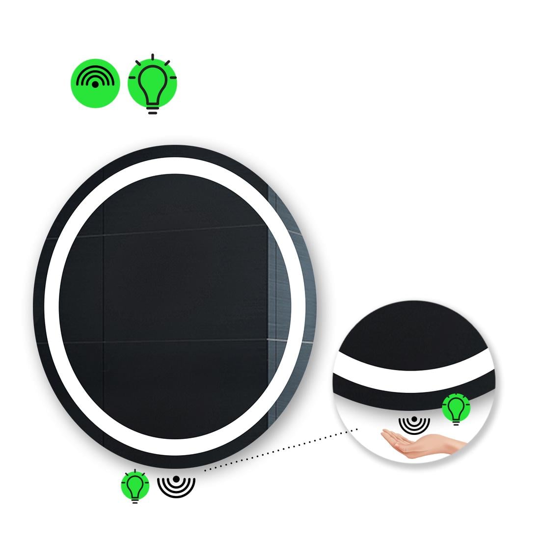 LED-зеркало 100x100 см с ИК включателем модель Amica