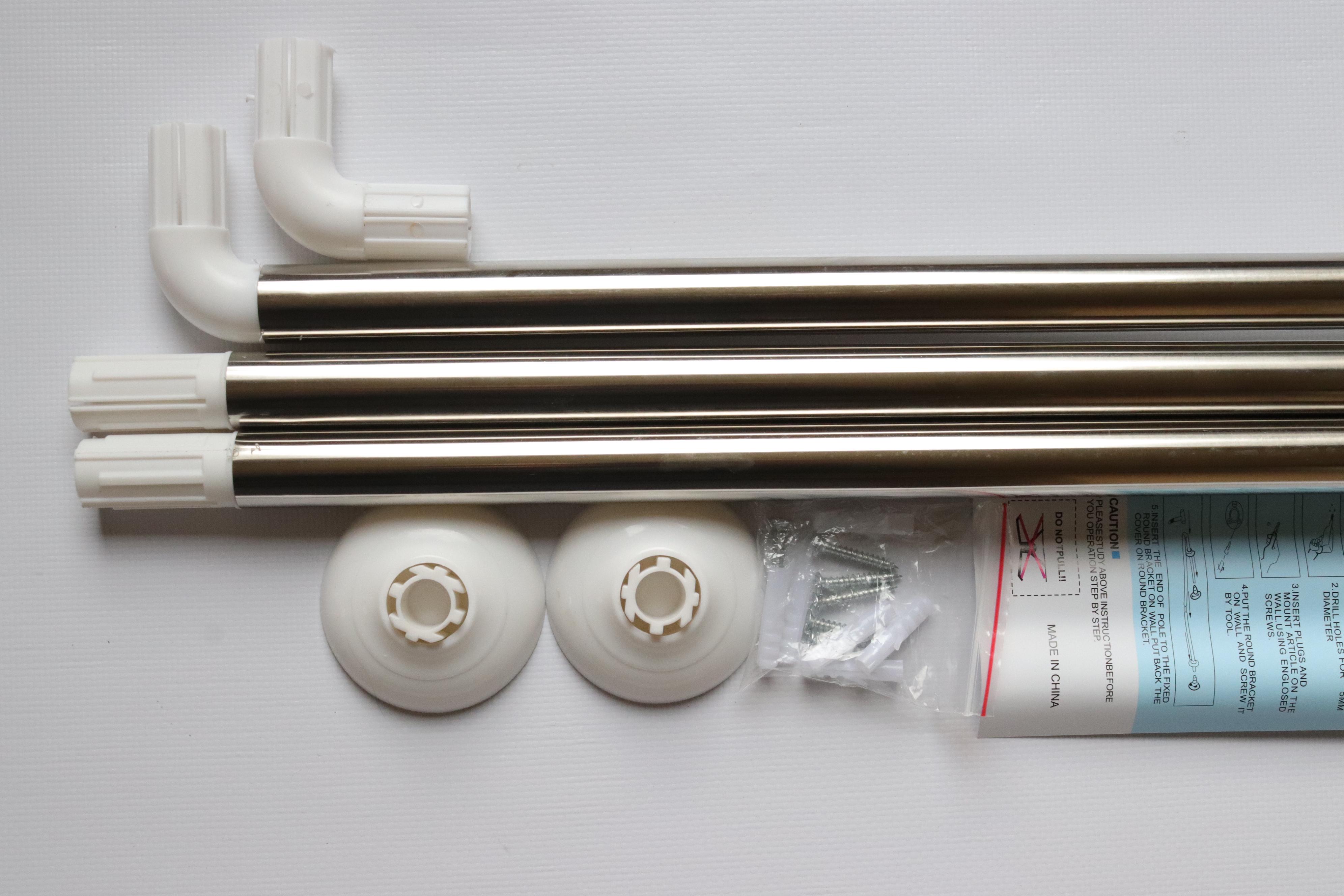 Карниз угловой Corner 80x80x80 см Хромированный (2249) - фото 3 Карниз угловой Corner 80x80x80 см Хромированный (2249) - фото 3