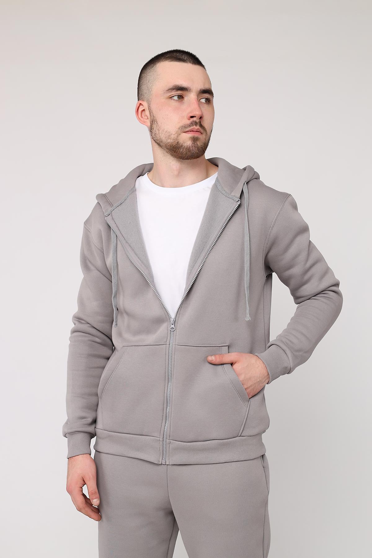 Толстовка на молнии мужская Yuki ЦБ-00279991 р. 50 Серый (SKT001074168) Толстовка на молнии мужская Yuki ЦБ-00279991 р. 50 Серый (SKT001074168)