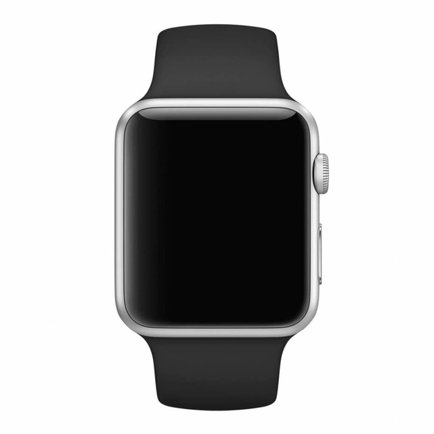 Ремешок силиконовый Sport Band для Apple Watch 42/44/45/49 мм Black (212-00494) - фото 2