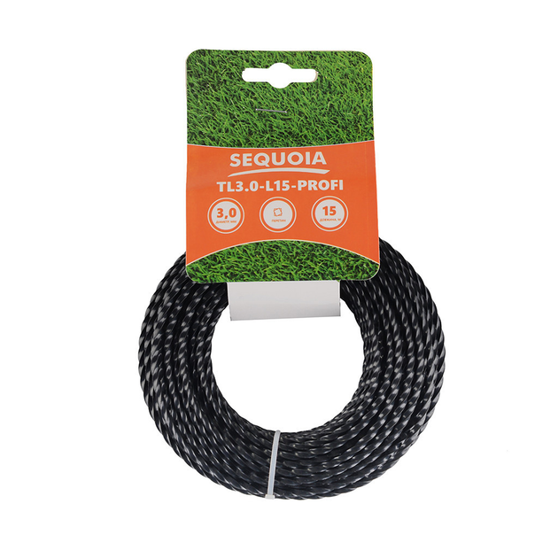Косильна жилка кручена SEQUOIA TL3,0-L15-Profi d 3 мм 15 м (26075087)