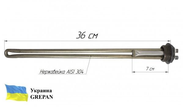 Батарейний тен Grepan 650 W 220V L 36 см різьблення 1" праве і ліве (bat003) - фото 4