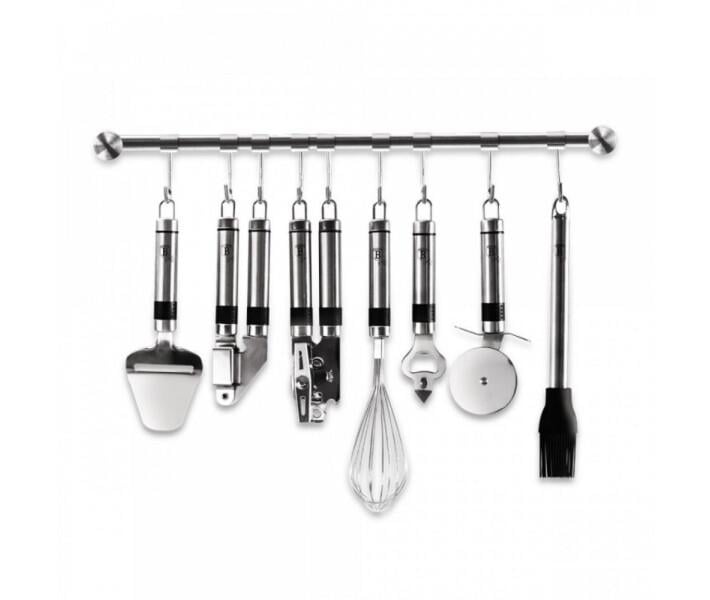 Набір кухонного приладдя Berlinger Haus LP KL-013 Black Silver Collection 8 пр. (111963)
