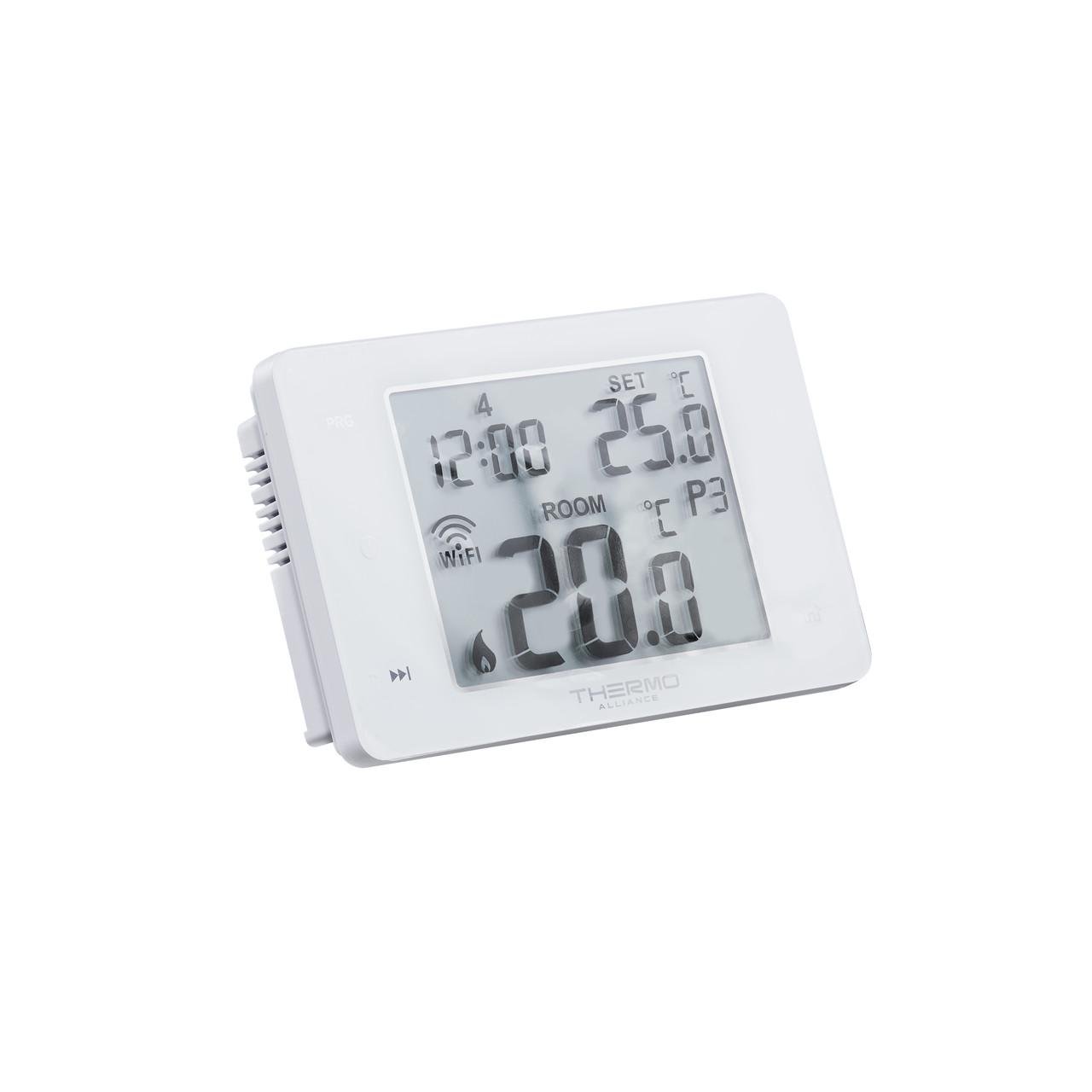 Термостат недельный программируемый Thermo Alliance ТА-2701WiFi сенсорный с WiFi (2608668163) Термостат недельный программируемый Thermo Alliance ТА-2701WiFi сенсорный с WiFi (2608668163)