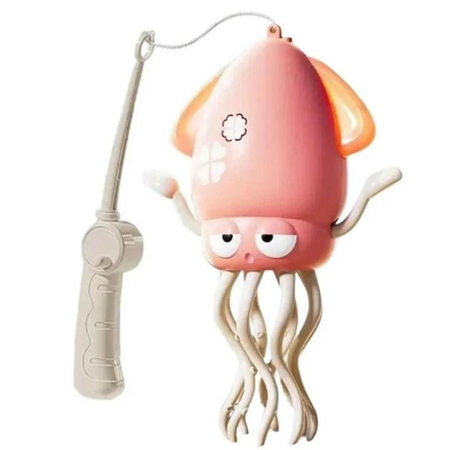 Интерактивная игрушка развивающая Осьминог музыкальный Tummy Time Octopus Танцующий с функцией распознавания помех Розовый