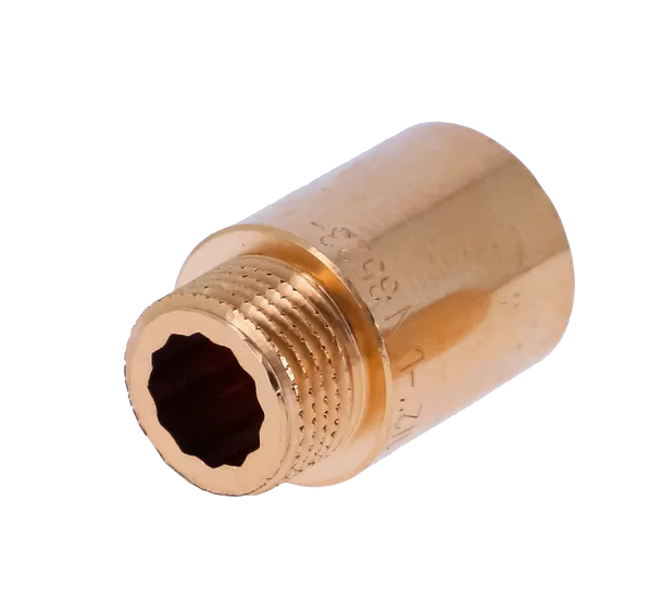 Удлинитель усиленный General Fittingss 1"x50 мм латунь (AKV-2600D8R105000A)