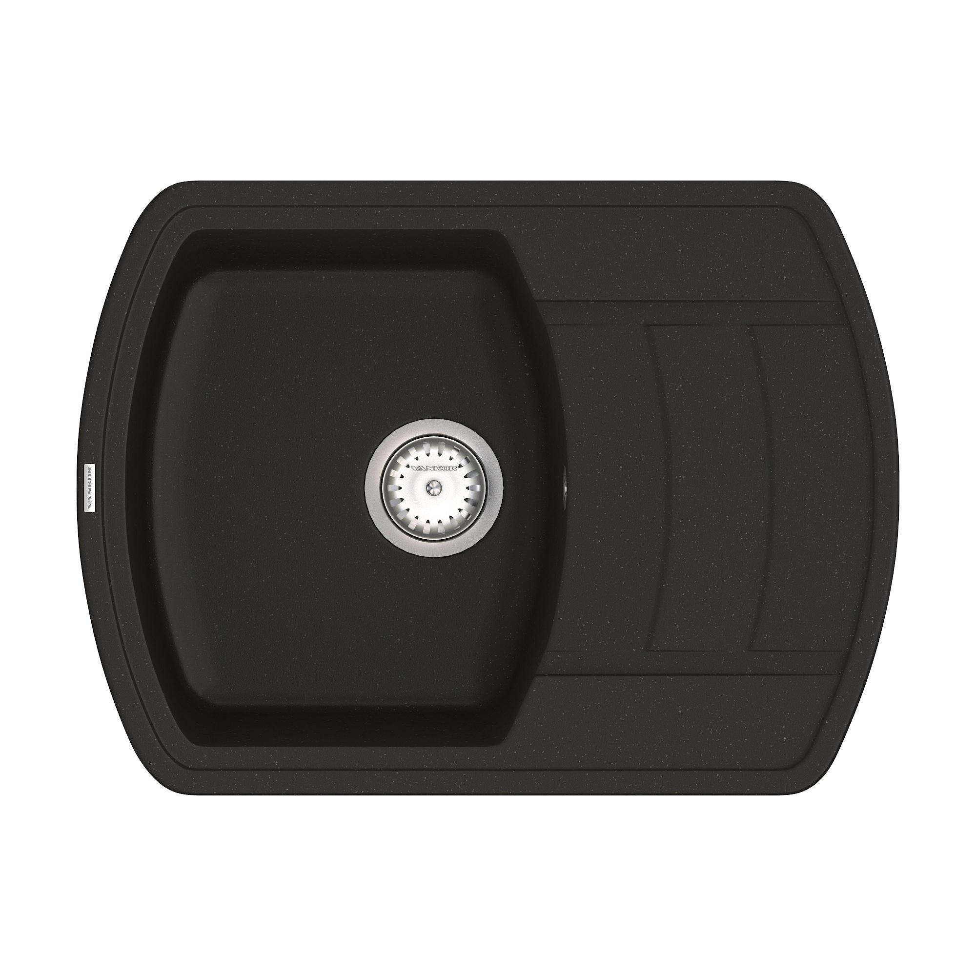 Мойка для кухни Vankor Norton NMP 02.67 + сифон Vankor Black (74838)