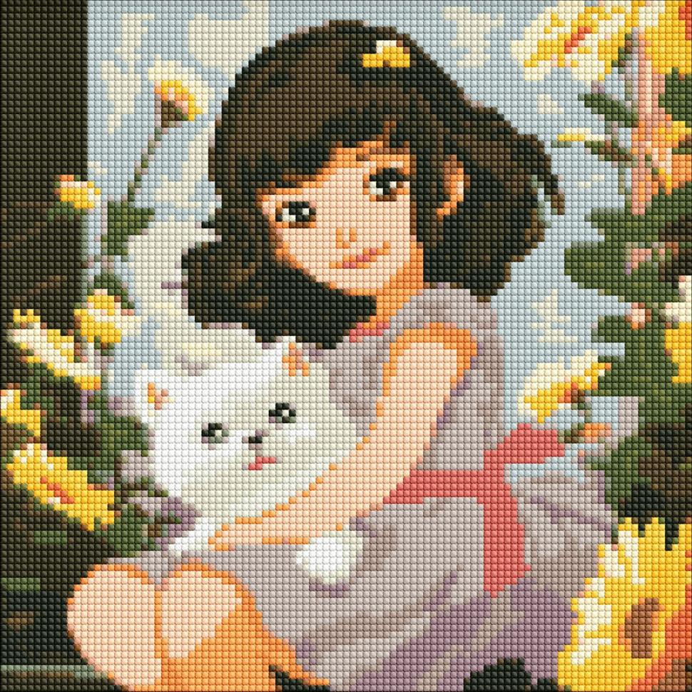 Алмазная мозаика Идейка В теплых объятиях 30х30 см (AMO7901)