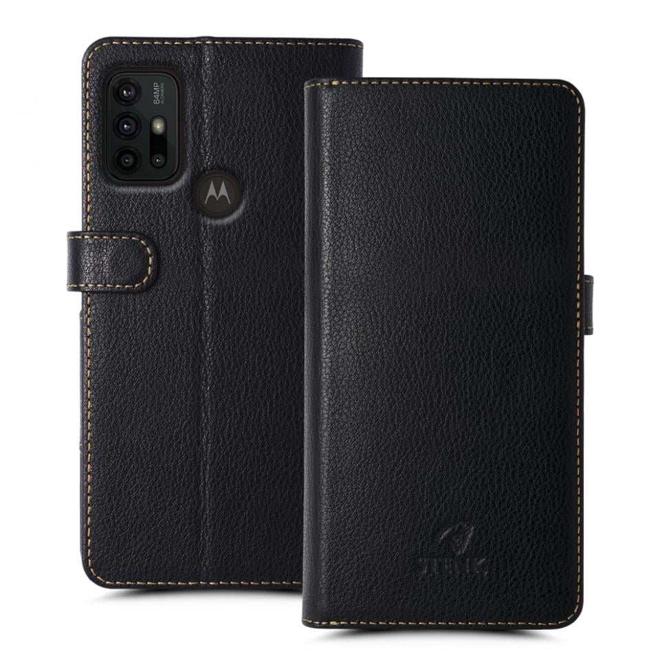 Чехол книжка Stenk Wallet для Motorola Moto G30 Черный (69881)