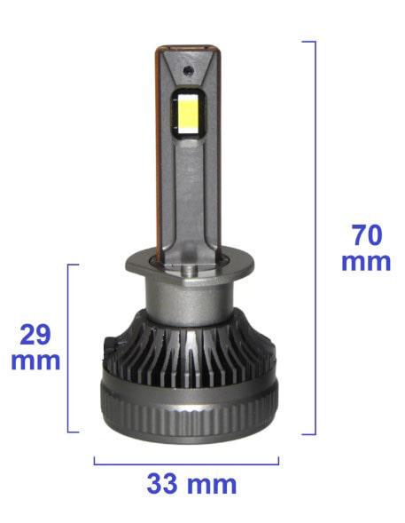 Автолампи QLine DualVision LED 65W H1 6000K 2 шт. - фото 3 Автолампи QLine DualVision LED 65W H1 6000K 2 шт. - фото 3